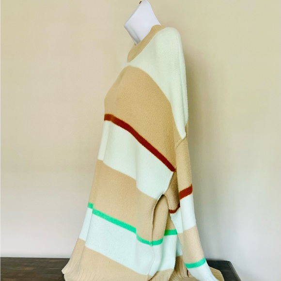 Free People - Peaches Stipe Tunic Sweater Size - Small - Picture 5 of 7